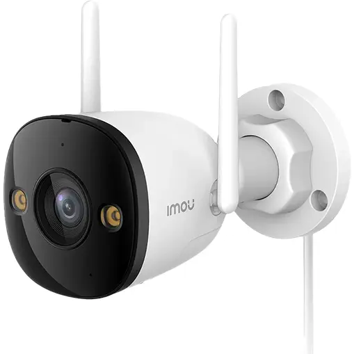 IMOU Camera supraveghere IP WiFi 6 cu iluminare duala IMOU Bullet 3 IPC-S3EP-5M0WE, 5 MP, 2.8 mm, IR/lumina alba 30 m difuzor si microfon, sirena 110dB, slot card, Alb