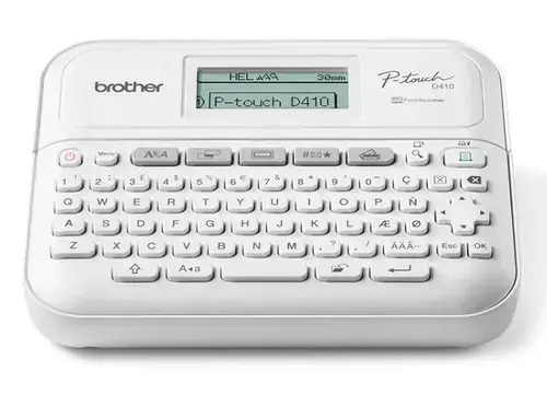 Imprimanta de etichete Brother PT-D410, USB 2.0, 180 DPI (Alb)