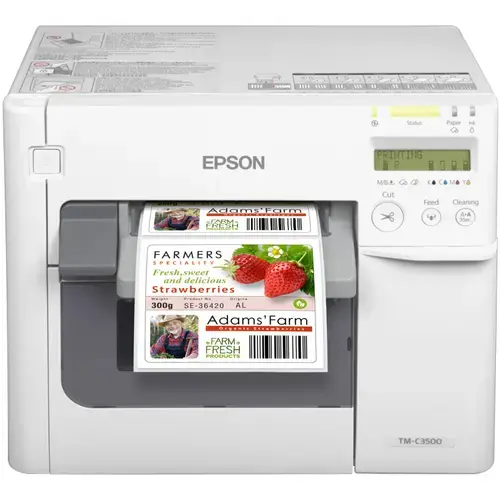 Imprimanta de etichete color Epson ColorWorks TM-C3500, USB, Retea