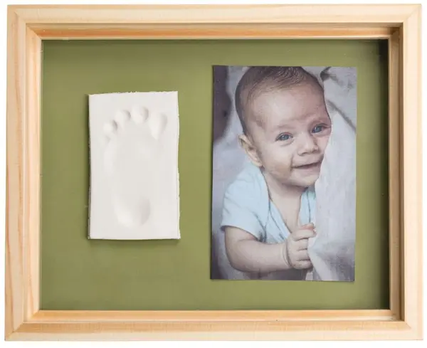 Imprimare Baby Art - Pure Frame, cadru Natural, cu argila organica