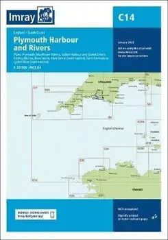 Imray Chart C14. Plymouth Harbour and Rivers, New ed, Sheet Map/Imray