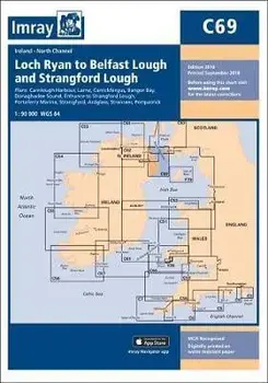 Imray Chart C69. Loch Ryan to Belfast Lough and Strangford Lough, New ed, Paperback/Imray Imray