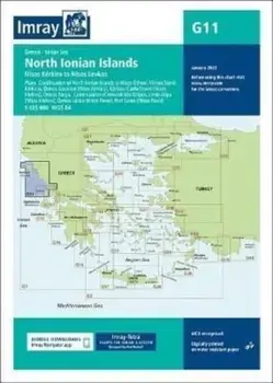 Imray Chart G11. North Ionian Islands, New ed, Sheet Map/Imray