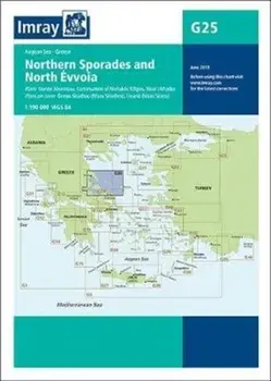 Imray Chart G25. Northern Sporades and North Evvoia, New ed, Sheet Map/Imray