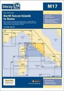 Imray Chart M17. North Tuscan Islands to Rome, New ed, Sheet Map/Imray