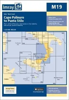 Imray Chart M19. Capo Palinuro to Punta Stilo, Paperback/Imray Imray