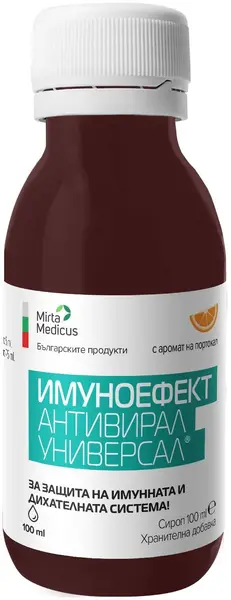 Imunoefect Antiviral Universal sirop, 100 ml, Mirta Medicus