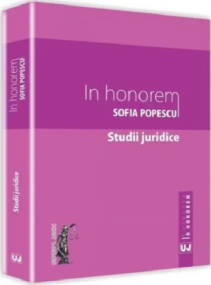 In honorem Sofia Popescu. Studii juridice |