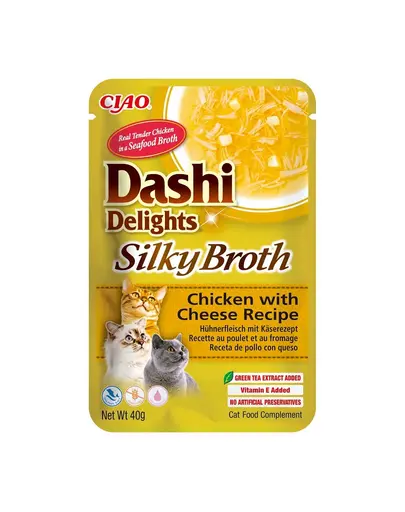 INABA Cat Dashi Delights Silky Broth supa pisici, pui si branza 40g
