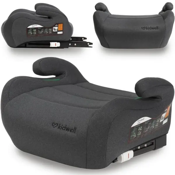 Inaltator Auto Kidwell Ovan, Isofix, i-Size 125-150cm, gri KID700613, la doar 243,00 lei