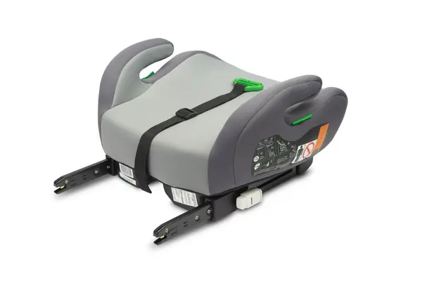 Inaltator auto pentru copii cu Isofix Caretero Puma Gri I-Size 125-150 cm,Certificare R-129,Husa detasabila,Centura de ghidaj,Cotiere ergonomice