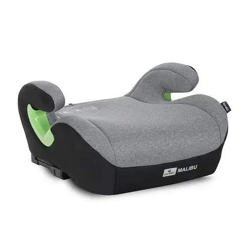 Inaltator auto pentru copii Lorelli Malibu, Isofix, 6-12 Ani, 125-150 cm, cu conectori pentru ghidaj, Gri