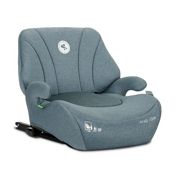 Inaltator auto pentru copii Lorelli Pyxis Blue 125-150 cm, i-Size, isofix, booster cu spatar detasabil, 6-12 ani