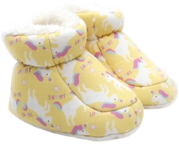 Incaltaminte -Botosei Funny baby - Unicorn, mărimea 17, 4-8 luni , galben