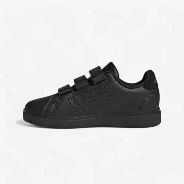 Încălțăminte cu benzi cu arici Educație fizică ADIDAS Advantage Negru Copii