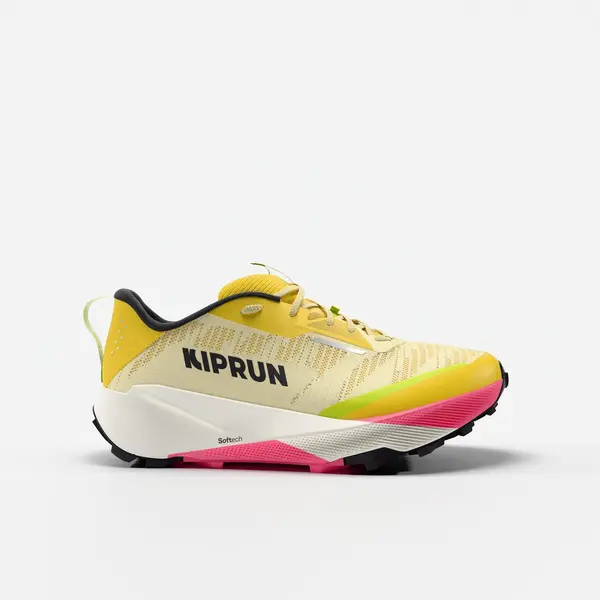 Încălțăminte de alergare trail Kiprun Kipsummit galben damă