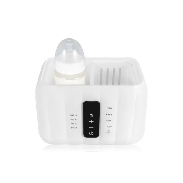 Incalzitor biberoane, Lionelo, ThermUp Duo, 6 moduri de operare, Incalzire, Pastrare temperatura, Decongelare, Senzor pentru temperatura, Oprire automata, Panou tactil, Pentru 2 biberoane simultan, fara BPA, Alb