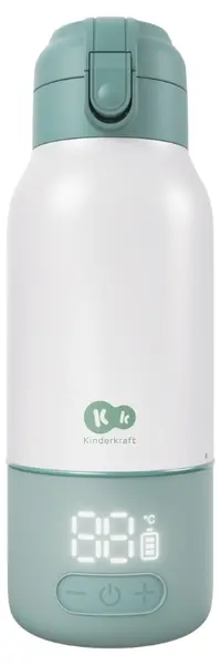 Încălzitor portabil pentru lapte 2 în 1 Kinderkraft - Gaja, 500 ml, verde