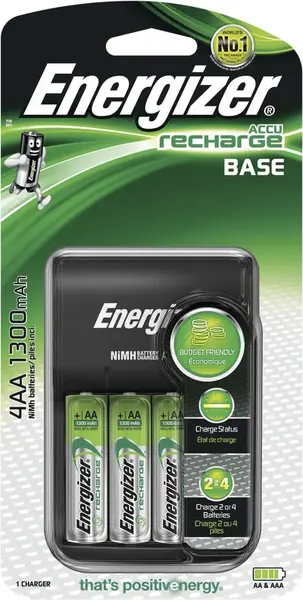 Incarcator Acumulatori Energizer EN-435726, Base, AA, AAA + 4 Acumulatori 1300 mAh
