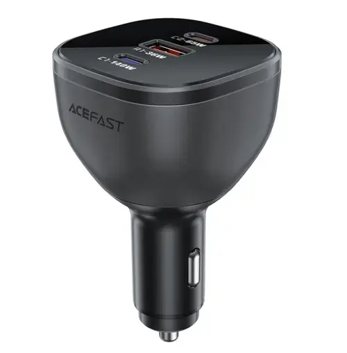 Incarcator Auto Acefast B14, 165W, 5A, 1 x USB-A - 2 x USB-C (Negru)
