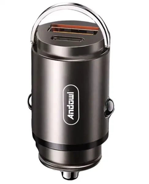 Incarcator auto Andowl Q DC310 de 50W cu incarcare rapida USB 3.0 si alimentare tip C