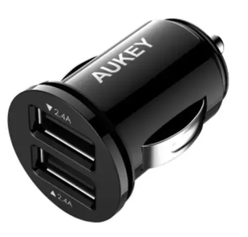 Incarcator Auto Aukey CC-S1, 2 x USB, 4.8A (Negru)