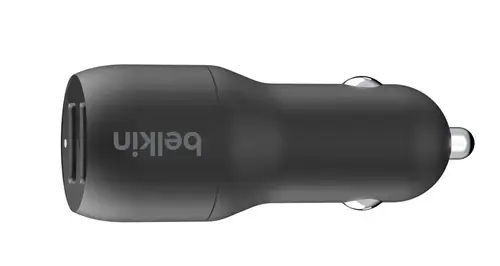Incarcator auto Belkin 745883790425, 2 x USB-A, 2 x 12W (Negru)