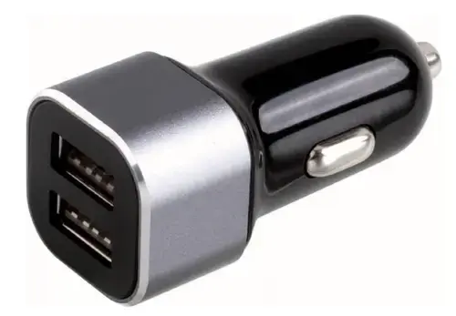 Incarcator Auto Clip Sonic TEA181D, 2 porturi USB (Argintiu)