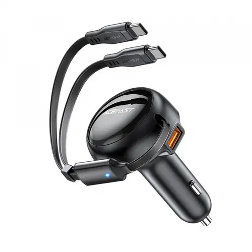 Incarcator Auto Cu Cablu USB-C Acefast B13, 53W, 3A, 1 x USB-A (Negru)