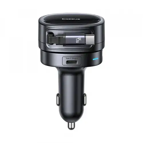 Incarcator Auto Cu Cablu USB-C Baseus PrimeTrip VR1, 60W, 3A, 1 x USB-A - 1 x USB-C, C00069001121-00 (Negru)
