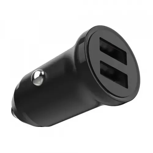 Incarcator auto Fixed, 15.5W, 2 x USB-A (Negru)