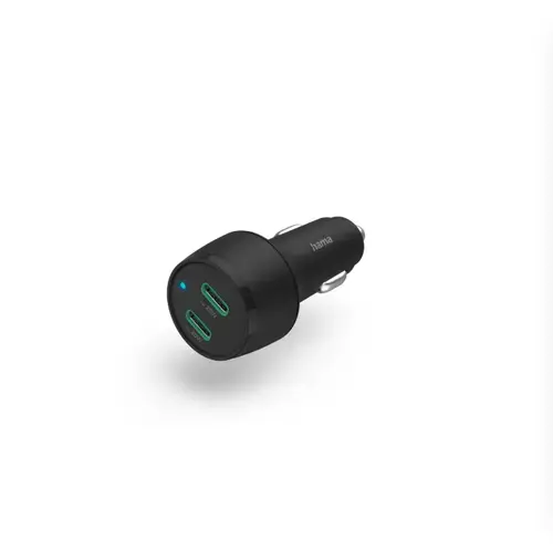 Incarcator auto Hama, 2 X USB-C, USB-C 20W, USB-C 25W (Negru)
