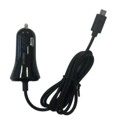 Incarcator auto Hama 86422, Micro-USB, 12 W, 1 m (Negru)