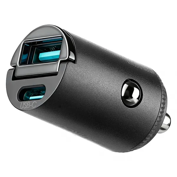 Incarcator Auto Joyroom JR-CCN18, 65W, 1 x USB-A - 1 x USB-C, Negru