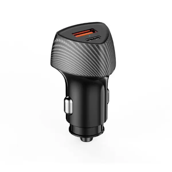 Incarcator auto Lemontti LEMIAFSUCTCN, Fast Charge, 48W, USB 3.0 si Type-C, PD, Negru