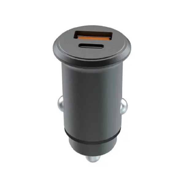 Incarcator auto Lemontti LEMIAPFCTCN, Fast Charge, 65W, USB 3.0 si Type-C PD, Negru