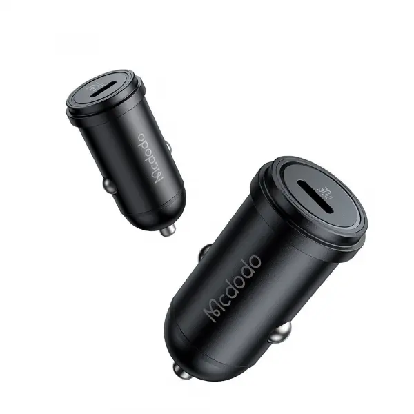 Incarcator Auto McDodo CC-7491 Obsidian, 30W, 3A, 1 x USB-C, Negru