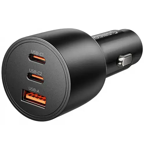 Incarcator Auto Orico PowerLink, 165W, 5A, 1 x USB-A - 2 x USB-C (Negru)