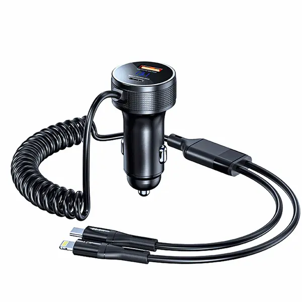 Incarcator auto Timebox, 5W, Super Fast-Charge 52, 1 x USB QC 3, Negru - Default Title