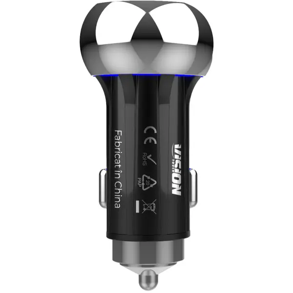 Incarcator auto Vision Touch, iesire Smart PPS Type C + USB A, putere: 30W, VCASAL01G