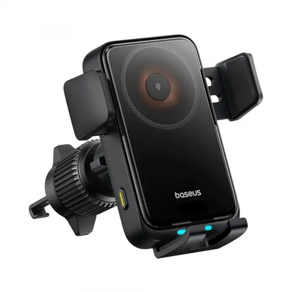 Incarcator Auto Wireless Baseus Wisdom Pro Vent, 15W, 1.67A, Negru C40381501123-00