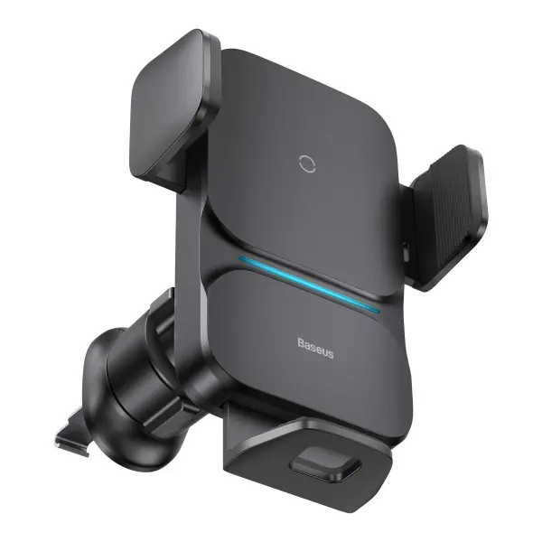 Incarcator Auto Wireless Baseus Wisdom Vent, 15W, 1.67A, Negru CGZX000001