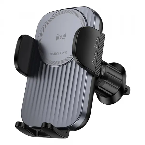 Incarcator Auto Wireless Borofone BH221 Path, 15W, 1.67A, Negru
