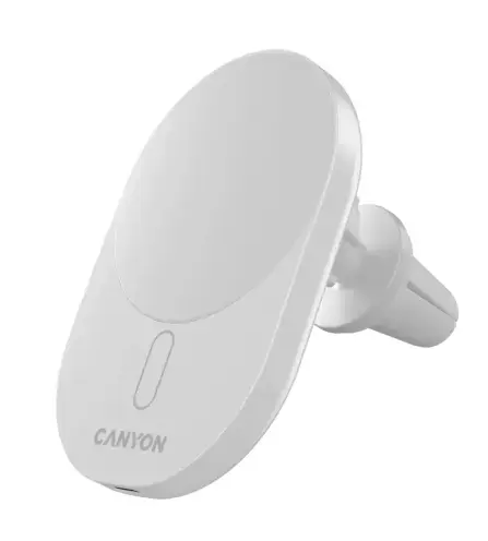 Incarcator Auto Wireless CANYON OnGrip 105, 15W, Qi2 (Alb)