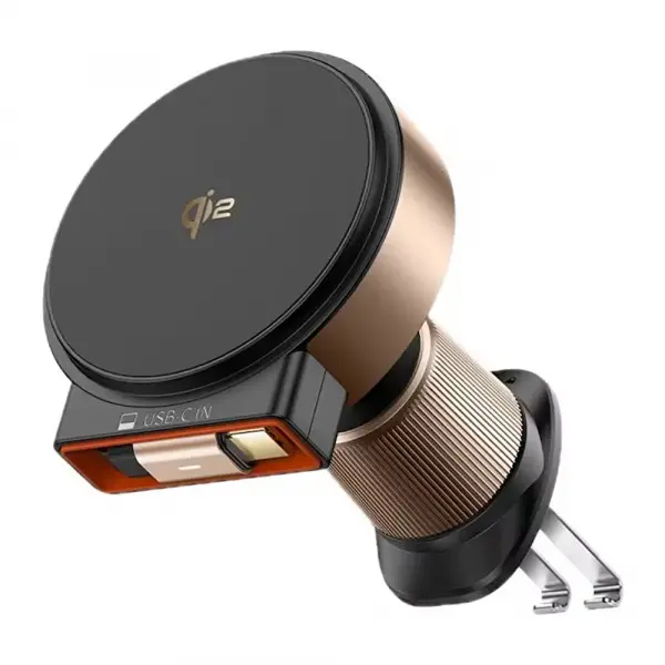 Incarcator Auto Wireless McDodo CH-0091, 15W, 1.67A, Auriu