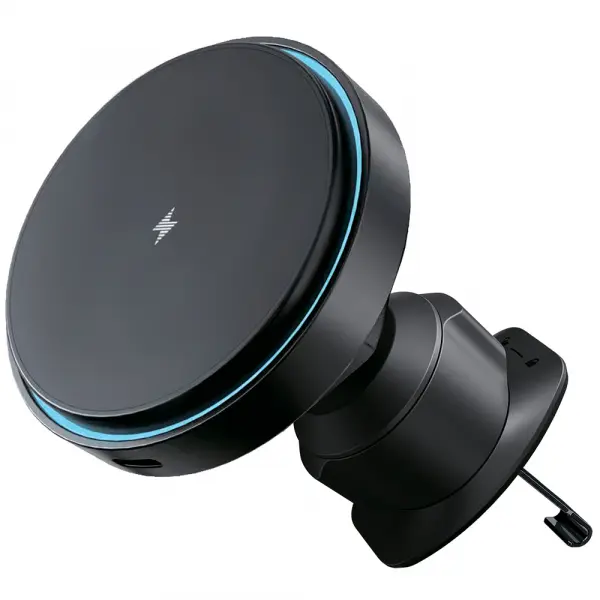 Incarcator Auto Wireless Proove Light Circle, 15W, 1.67A, Negru WHLC15010001