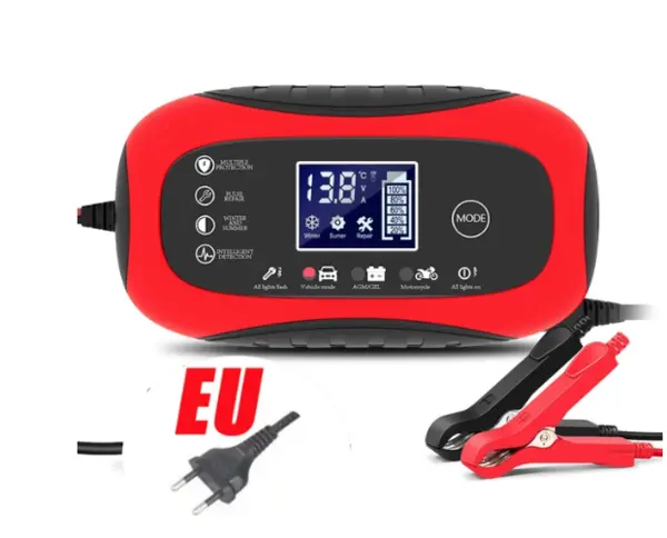 Incarcator baterie auto 12V 6A Rosu