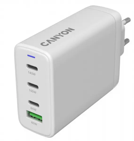 Încărcător Canyon - CU140ACC, 150W, alb
