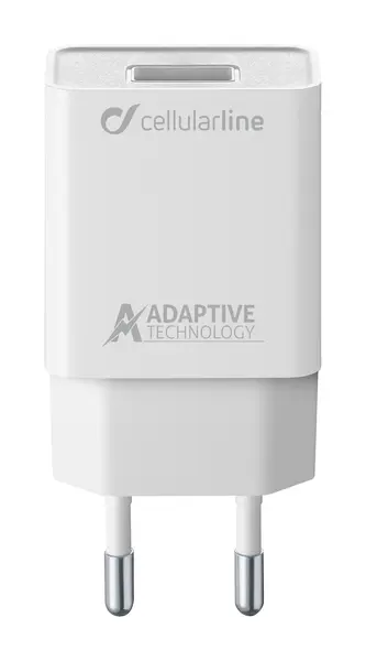 Încărcător Cellularline - 4679, USB-A, 15W, alb