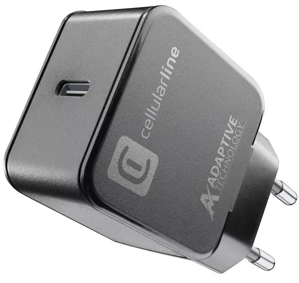Încărcător Cellularline - 9125, USB-C, 15W, negru